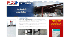 Desktop Screenshot of carrelages-balou.com